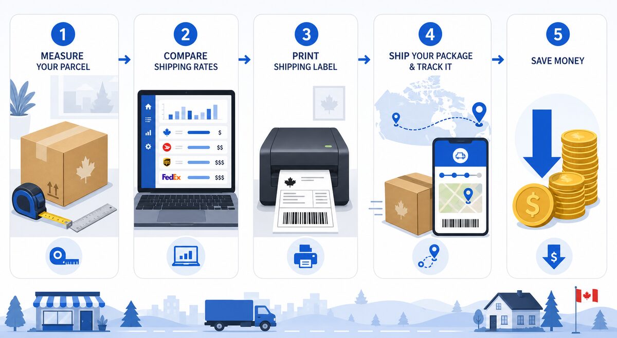 Cheapest shipping for small businesses in Canada