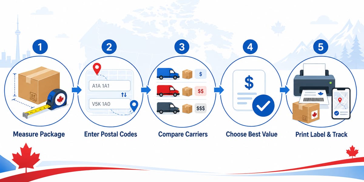 How to compare courier rates in Canada before you ship